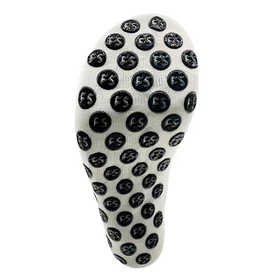 4 Pairs Soccer Socks Sports Grip Socks Anti-slip Basketball Socks Spot Rubber Anti-slip Cotton Soccer Socks