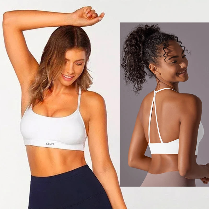 Sports Bra Women High Support Sports Top Push Up Yoga Bra Gym Workout Crop Top Fitness Underwear Running Brassiere Sportswear