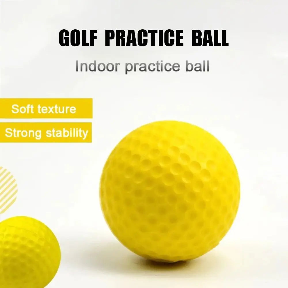 10PCS Golf Balls Elastic Indoor Outdoor Practice Training Golf Hollow Ball Non-hole Mixed Color Indoor Golf Ball Pet Toy Ball