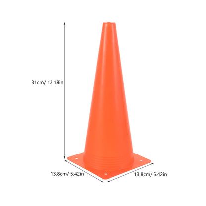 4Pcs Safety Soccer Cones Training Football Cones Plastic Cones Sports Traffic Flag Bucket Basketball Road Obstacle Agility Cones