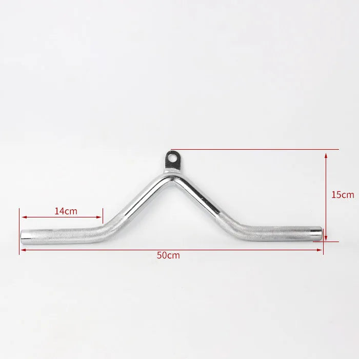 Gym Home Equipment Accessories Lat Pull Down Bar， Chrome-plated Surface Anti-rust High Load-bearing Fitness Tricep Rope Training