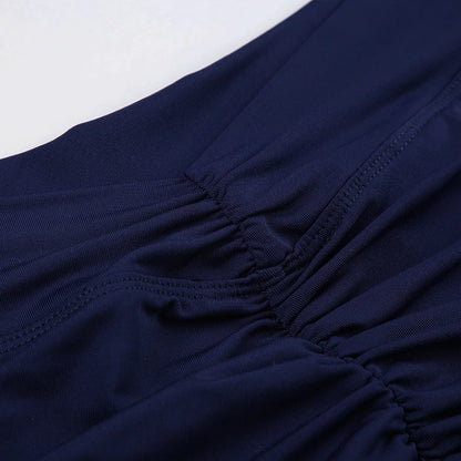 Darlingaga Casual Solid Ruched Skinny Summer Shorts Women Sportswear Gym Basic Short Pants Folds Yoga Clothing Streetwear Bottom