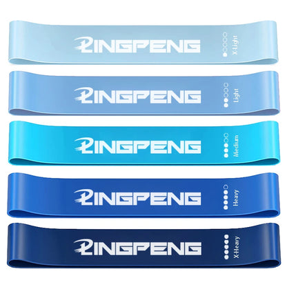 Resistance Loop Exercise Bands 5 Different Resistance Levels Elastic Band Suitable for arm Leg Stretching and Strength Training