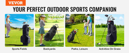VEVOR Golf Cart Bag with 14 Way Organizer Divider Top Pockets Premium Cart Bag Durable Golf Bags with Handles & Dust Cover