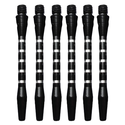 6pcs/Set Aluminum Medium Darts Shafts Harrows Stems Throwing Accessories Metal Rod 4.5mm Mixed Color Thread