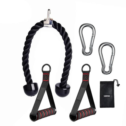 Tricep Rope Cable Attachment – Push/Pull Gym Handle
