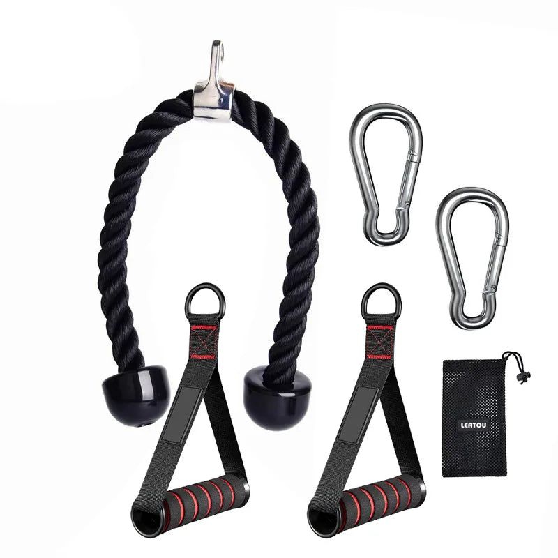 Tricep Rope Cable Attachment – Push/Pull Gym Handle