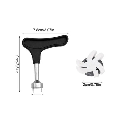 Golf Shoe Spikes Replacements 12 Pieces Footwears Anti Slip Golf Cleat Quick Twist Golf Spikes Golf Cleats Portable Wrench Screw