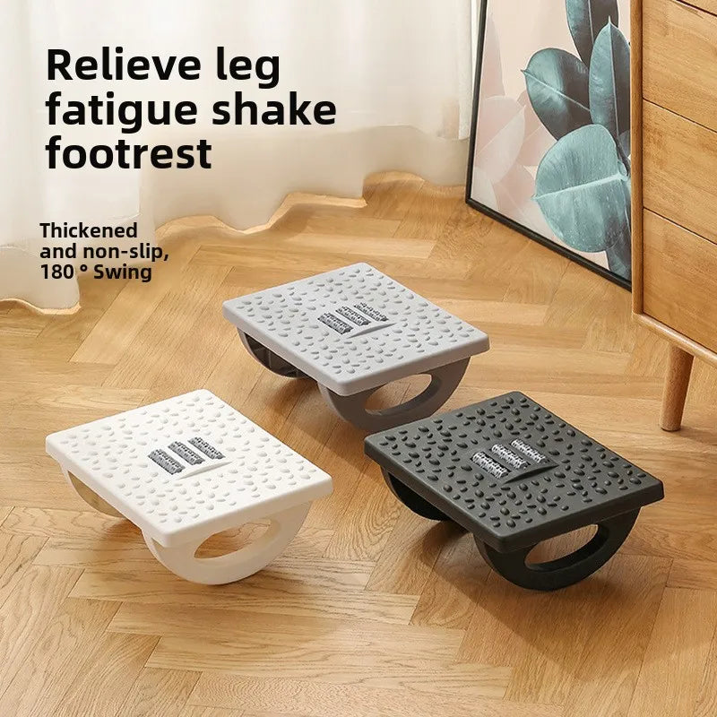 Ergonomic Office Foot Rest Stool Under Desk Adjustable Height Comfortable Footrest for Home Office Workstation Sofa