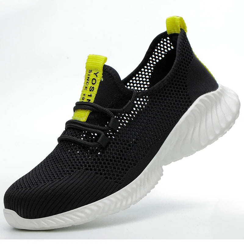 Men's Sports Safety Shoes Anti Smashing Anti Piercing Work Shoes Steel Toe Protective Boots Indestructible Shoes Security Boots