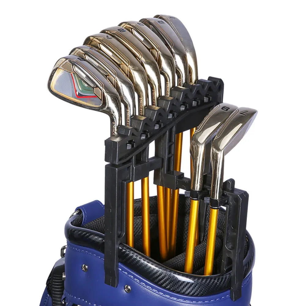 Adjustable Golf Club Organizer – Holds 9 Clubs