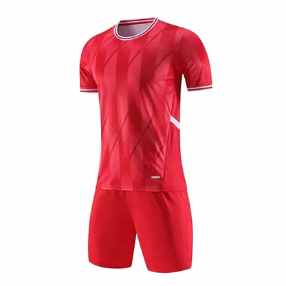 Soccer Uniform for Men Kids Sports Clothes breathable Football Jersey Sets Training Sportswear