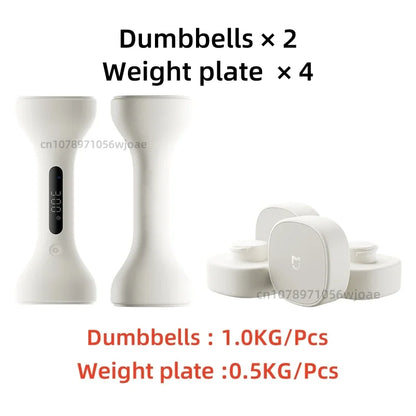 Xiaomi Mijia Smart Dumbbell Set 1KG/2KG Smart Sports Fitness Training Exercise Equipment Home Gym Suitable for Mijia APP