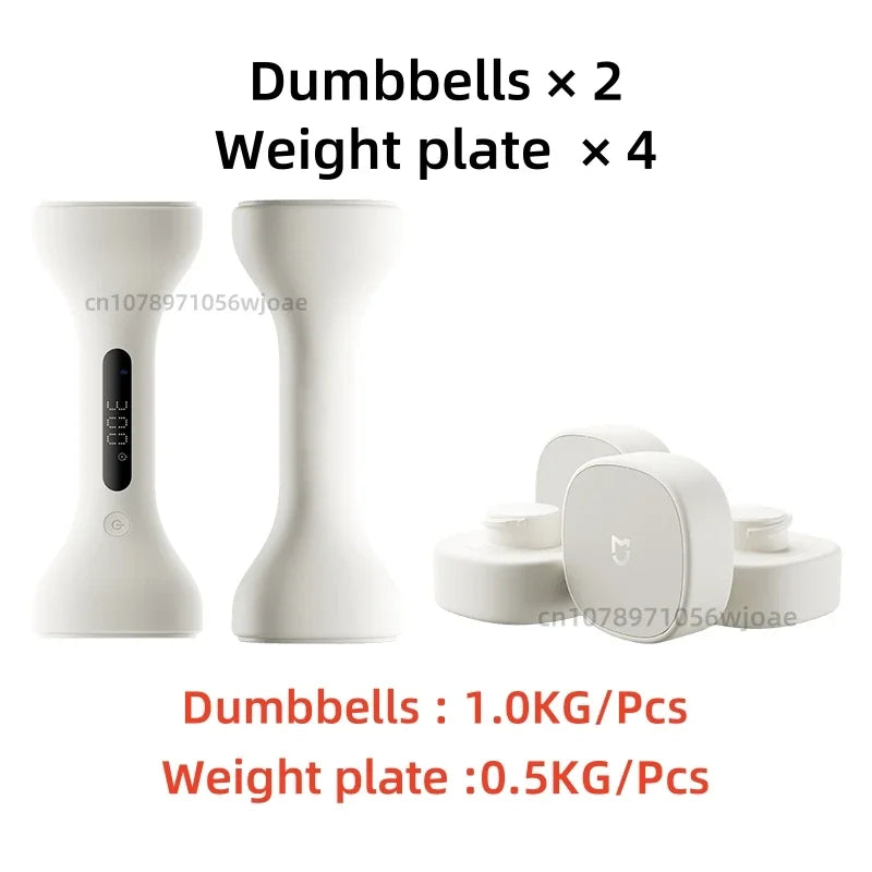 Xiaomi Mijia Smart Dumbbell Set 1KG/2KG Smart Sports Fitness Training Exercise Equipment Home Gym Suitable for Mijia APP