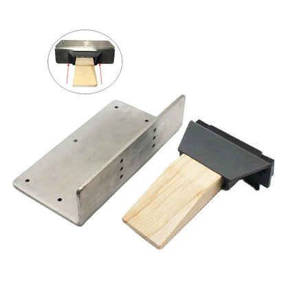 Stainless Steel Mounting Plate with Wooden Bench Pin Kit Jewelry Setting Tools
