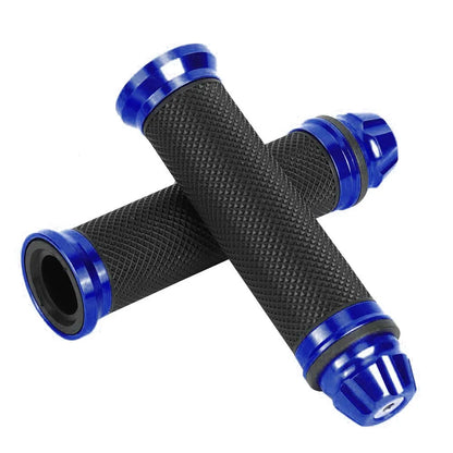 Handlebar Grips Motorcycle CNC Aluminum Rubber Handlebar Hand Grips for 7/8" Handle Bar Bike Bicycle Motorcycle Handlebar Grips