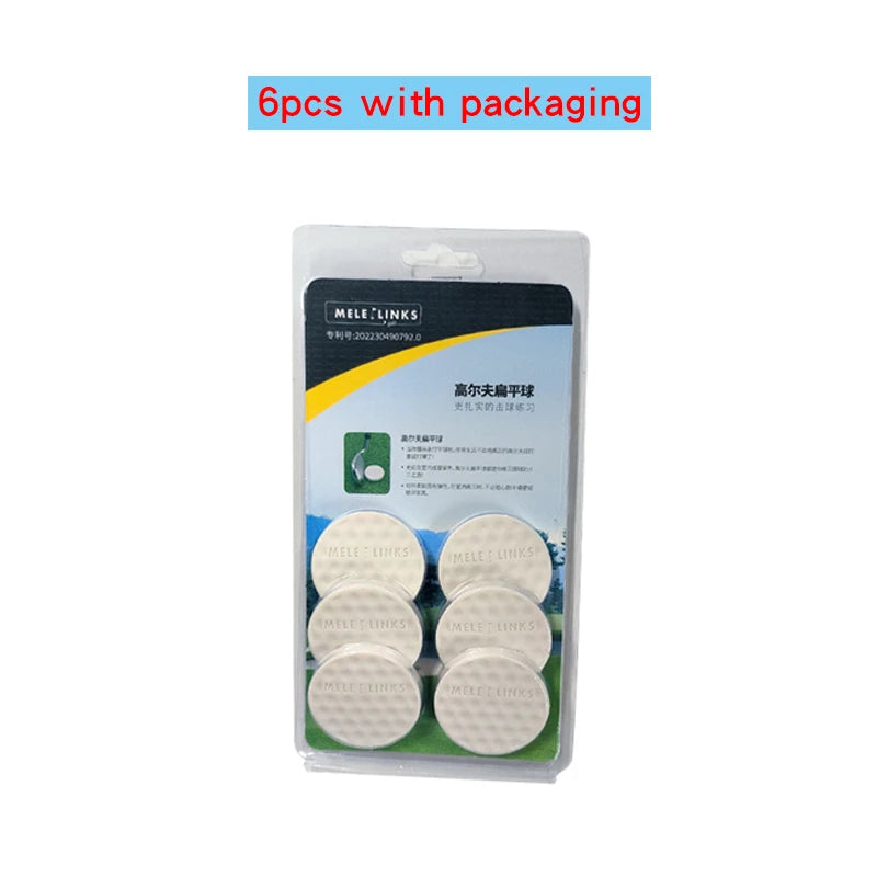 Golf Flat Ball Swing Practice Golf Balls Portable Flat Golf Balls Lightweight Golf Training Balls For Practice Indoor Outdoor