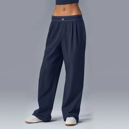 AL Women's Sport Tank Top Yoga Suit Up Gym Top Loose Breathable Sweat-absorb Casual Outdoor Comfortable High Waisted Pant