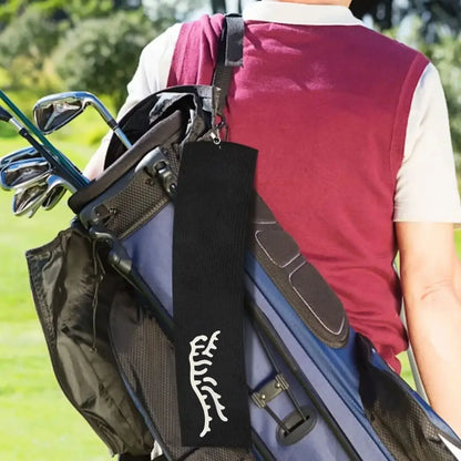 Funny Tiger Microfiber Premium Golf Towel, Embroidered Golf Towels for Golf Bags for Men&Women, Golf Accessories for Men Golfers