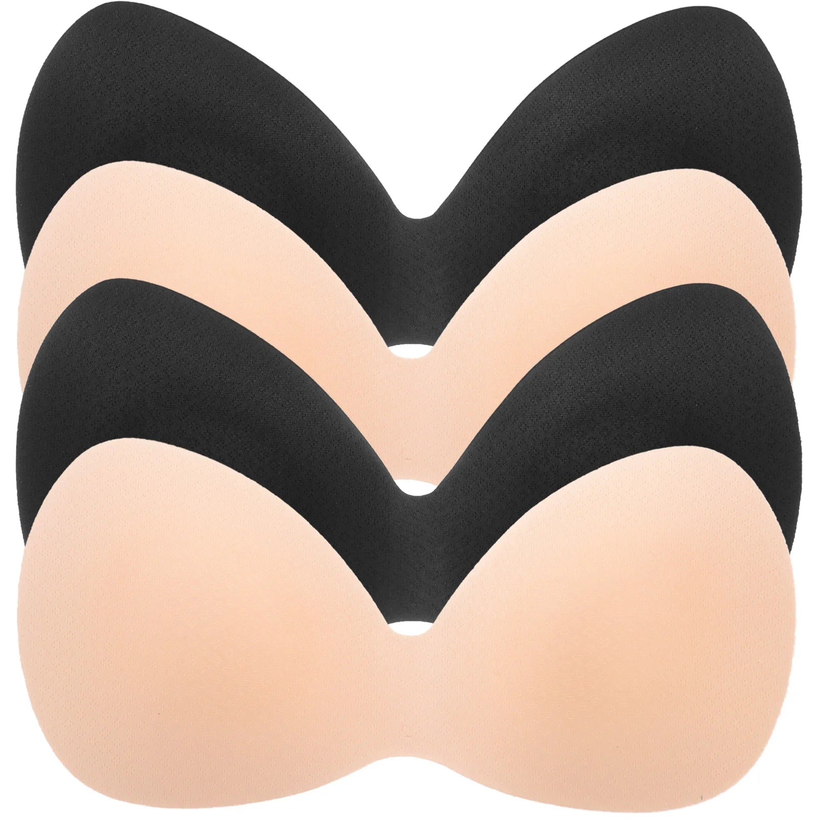 4Pcs One-Piece Bra Pads Inserts Pushup Bra Pads Sports Bra Removable Bra Pads Integrated Bra Pads Sports Bras Insert Pads Sports