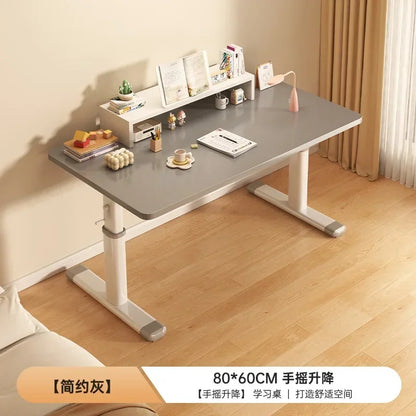 Modern Computer Standing Desk, Adjustable Height Electric Sit Stand Up Down student study Table, 47 Inch Ergonomic Rising Desks