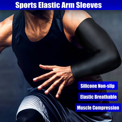 1Pcs Unisex Arm Sleeves UV Protection Golf Sun Protection Arm Cooling Sleeve,Sports Cooler Anti-slip Skin Protection for Cycling