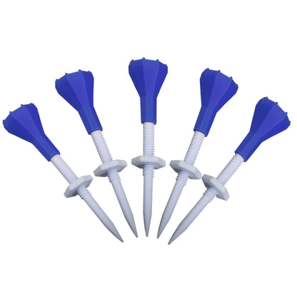 5Pcs/Set Plastic Golf Tees Adjustable Height Freely Durable Golf Tees Stable Training Ball Stand Tees for Golfer Practice
