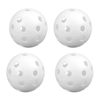 12Pcs Practice Golf Balls Hollow Plastic Golf Training Balls Colored Airflow Golf Balls Swing Practice Driving Range PE Toy Ball