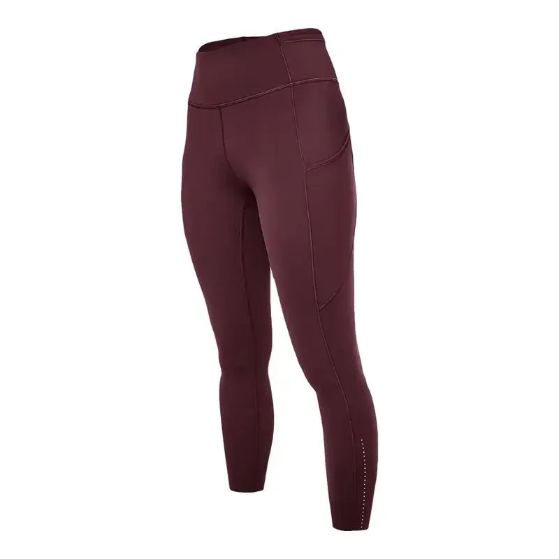 Yoga Clothing Women's Sports High Waist Tight Pants Yoga Pants Multi-Pocket Night Run Cycling
