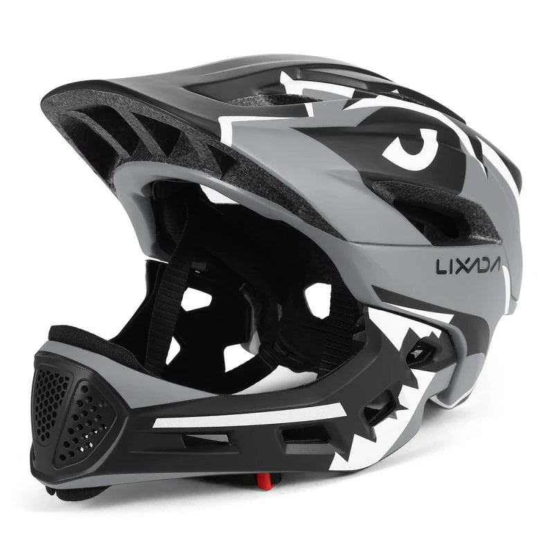 Kids Detachable Full Face Bike Helmet Ultralight Cycling Sports Safety Helmet for Skateboard Scooter Roller Skating