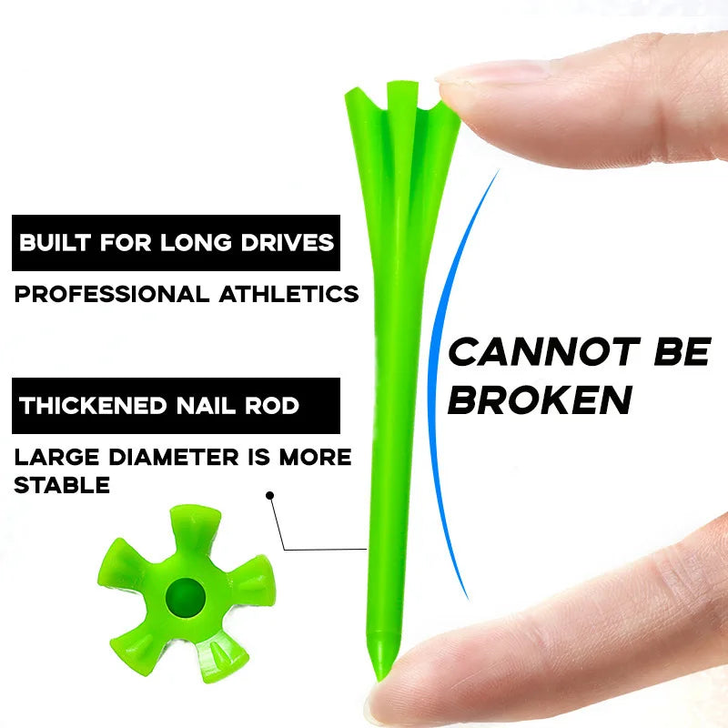 PGM 50pcs Golf Tees Plastic 83mm/38mm Random Colors Accessories Sport TE001