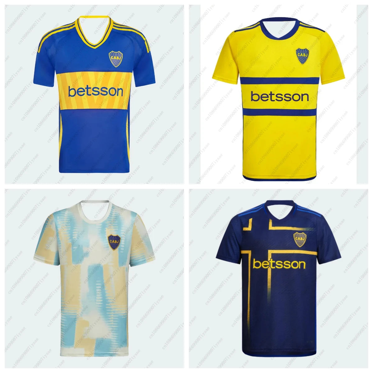 2025 Summer Hot Sale Newest Arrival Style Boca Soccer Uniform Men's and Women's Soccer Jerseys Adult Breathable Quick-Drying Top