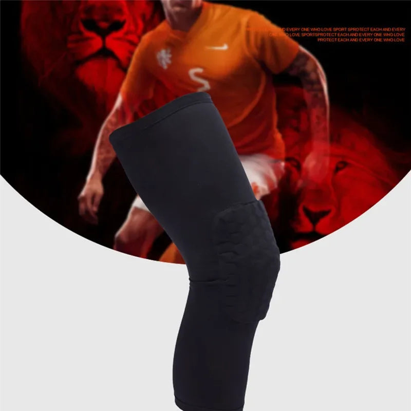 Sports Safety Knee Pad Anti-collision Ventilation Volleyball Basketball Kneepad Compression Socks Knee Honeycomb Wraps Brace