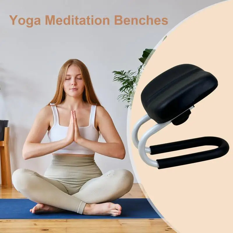 Praying Meditation Stool Adjustable Height Kneelers With Sponge Cushion Non-slip Leg Sleeve Bench Seat Meditation