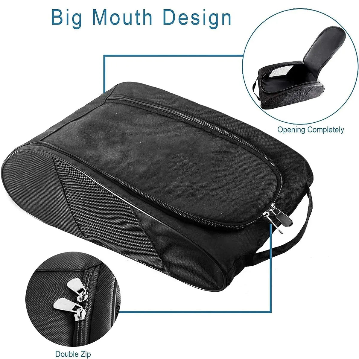Portable Football Boot Bag, Golf Football Basketball Shoe Bag for Men Women Boys Girls