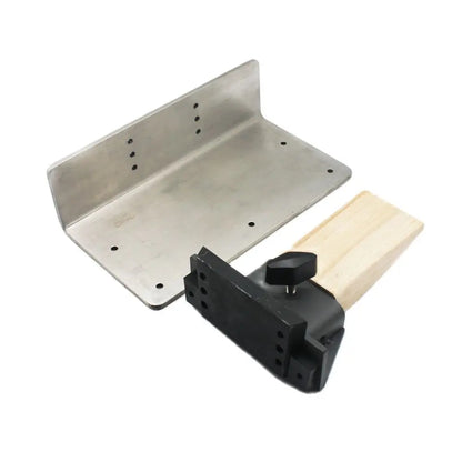 Stainless Steel Mounting Plate with Wooden Bench Pin Kit Jewelry Setting Tools