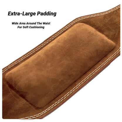 Professional Waist Support Sports Safety Belt Protection Fitness Deep Squat Weightlifting Training Cowhide Weightlift Deadlift