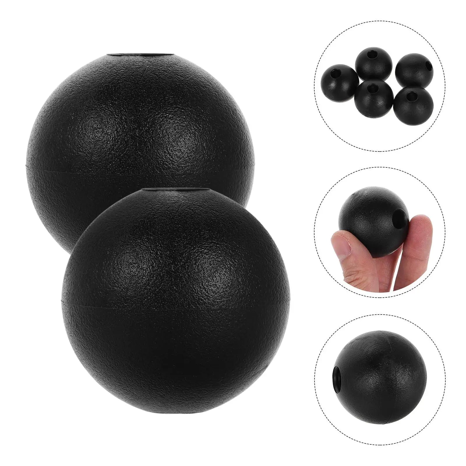 5 Pcs Cable Ball Stoppers for Gym Equipment Home Gym Accessories Fitness Pulley Attachment Black Color Durable Nylon