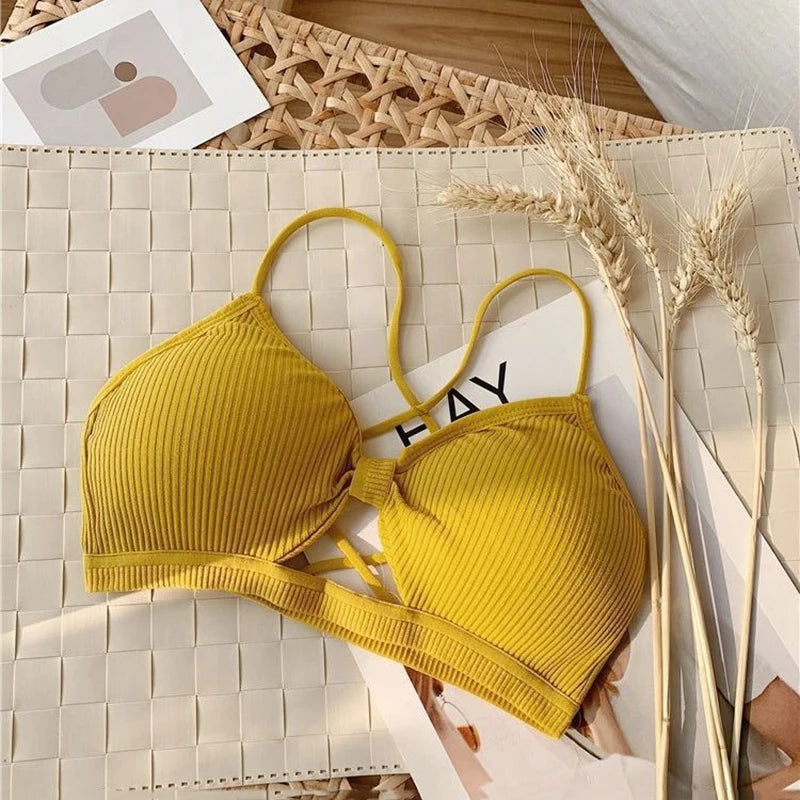 Women Cross Strap Sports Bra Push Up Top Women Yoga Gym Crop Tops Brassiere Femme Fitness Tops Sport Bh Breathable Bras Camisole