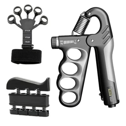 Electronic Counting Hand Grips Strengthener Arm Spring Finger Massager Expander Hand Exercise Gym Fitness Training Wrist Gripper