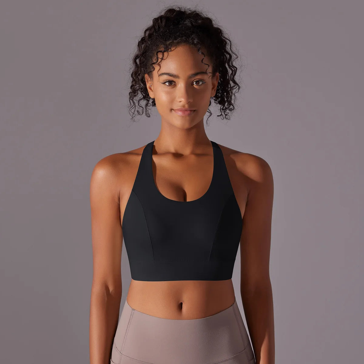 CUTIES High Impact Sports Bras for Women Racerback Yoga Running Bra Fitness Workout Crop Tank Tops Longline Gym Bra Push up 2024