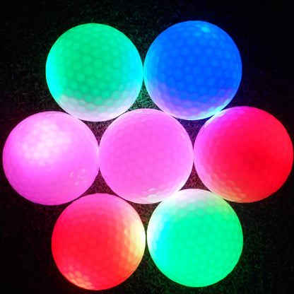 5Pcs LED Light up Golf Balls, Glow in The Dark Night Golf Balls - Multi Colors of Blue, Orange, Red, White, Green, Pink