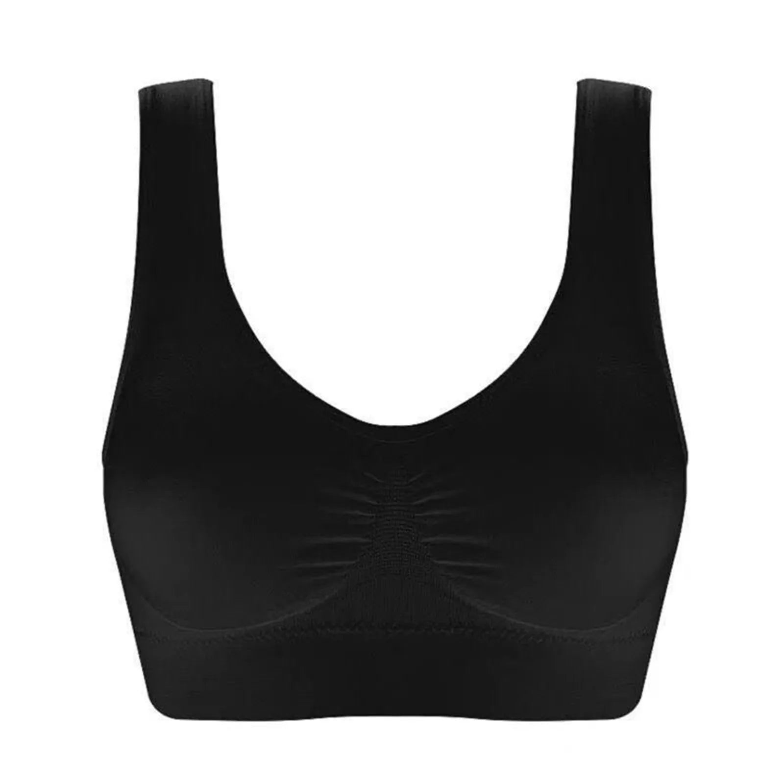 3pcs Bras Women'S Sports Underwear Solid Color Yoga Underwear Sports Vest Push Ups Women'S Underwear Tank Top Style Underwear
