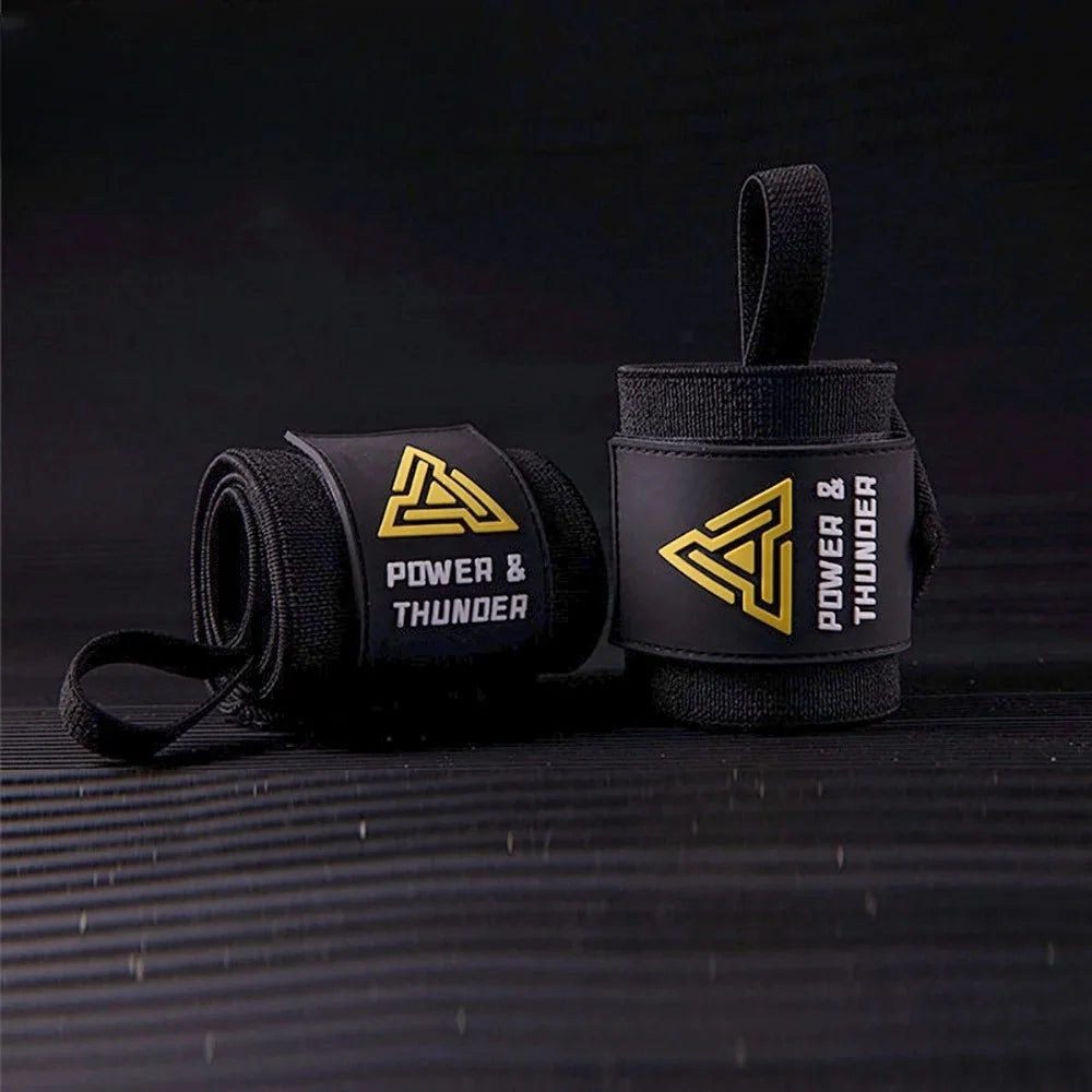 Weightlifting Wristbands Gym Military Wrist Support Crossfit Hand Grips Fitness Glove Workout Pull-ups Deadlift Protect Wrist