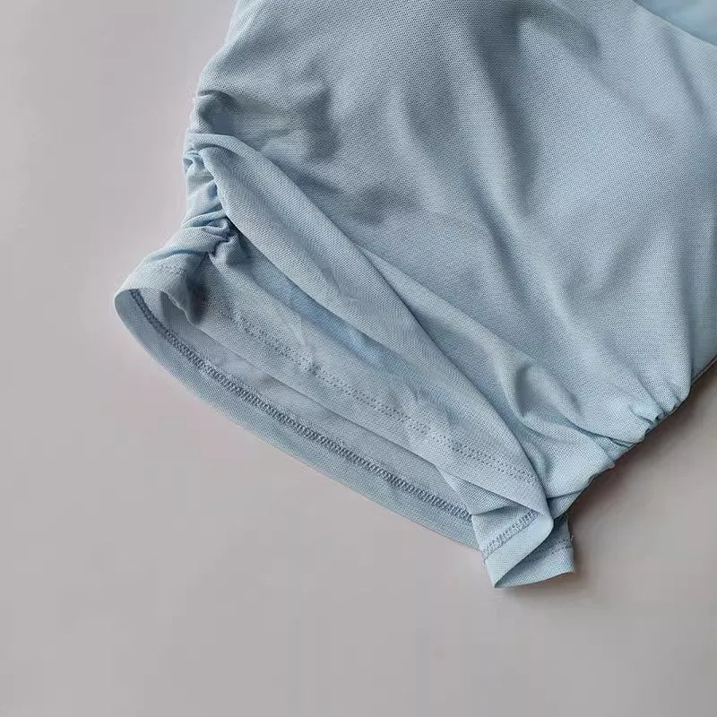 Women's sports yoga suit, mesh fake two-piece yoga sports top fitness suit