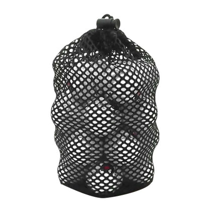 Black Golf Ball Pouch Bag with Durable Nylon Material Sports Mesh Net Bag Suitable for Outdoor Gyms Travel