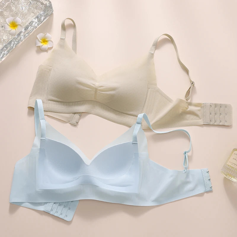 Sporty Woman Top Push-up Bras Women's Bra Lingerie Big Size Sexy Women Micro Underwear Front Closure Bra Sports Seamless Ladies