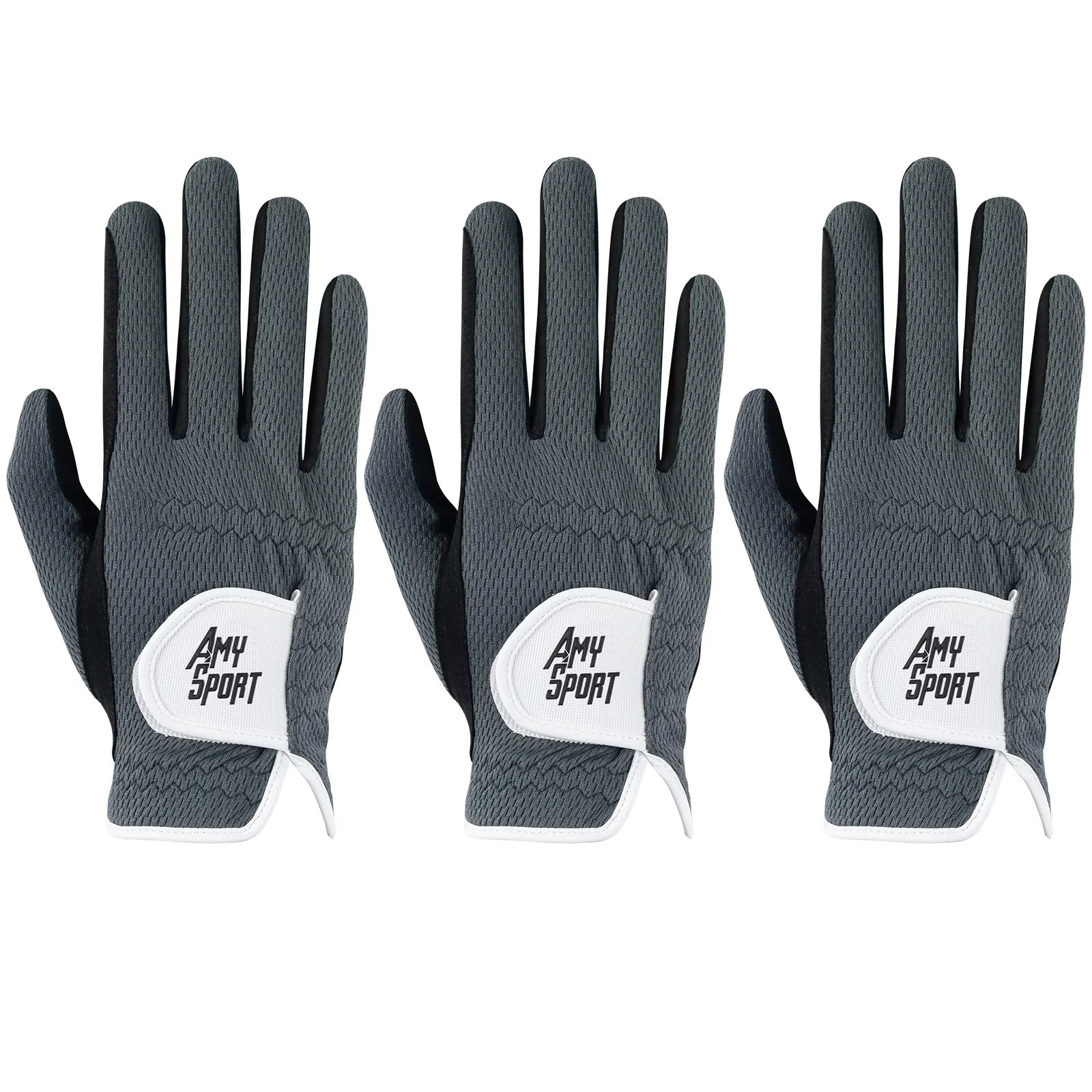 Golf Gloves Men Left Right Hand Rain Grip Hot Wet Weather Value 3/6 Pack, Men‘s Golf Glove All Weather Grip in S M M/L L XL