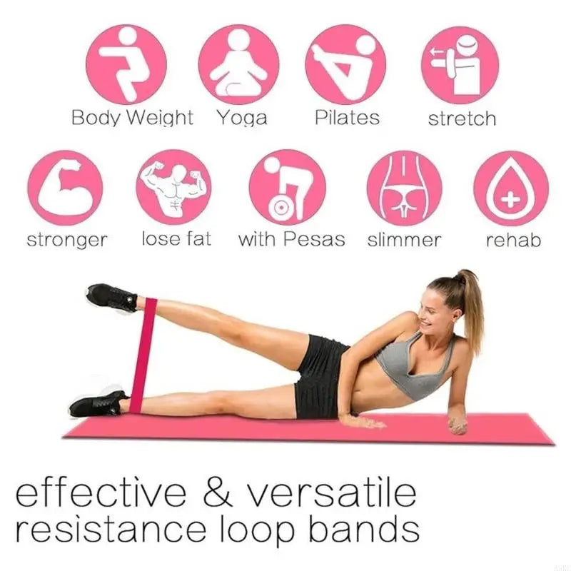 Exercise Bands Resistance Bands Elastic Workout Bands 10/15/20/30/40lbs for Home Fitness Stretching Strength Training