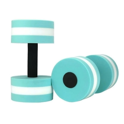 2pcs High Quality Dumbbells Fitness Equipments EVA Foam Aqua Dumbbells for Water Aerobics Swim Pool Float Aquatic Barbell